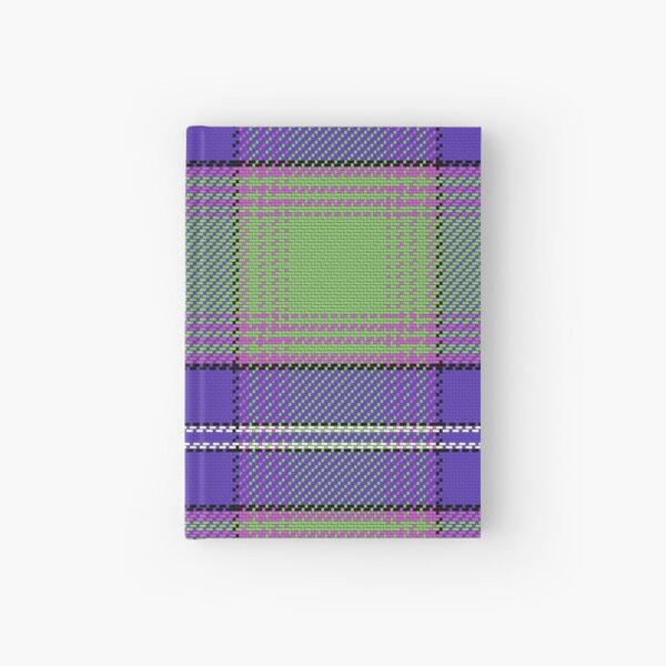 Green pattern Scottish tartan Hardcover Journal