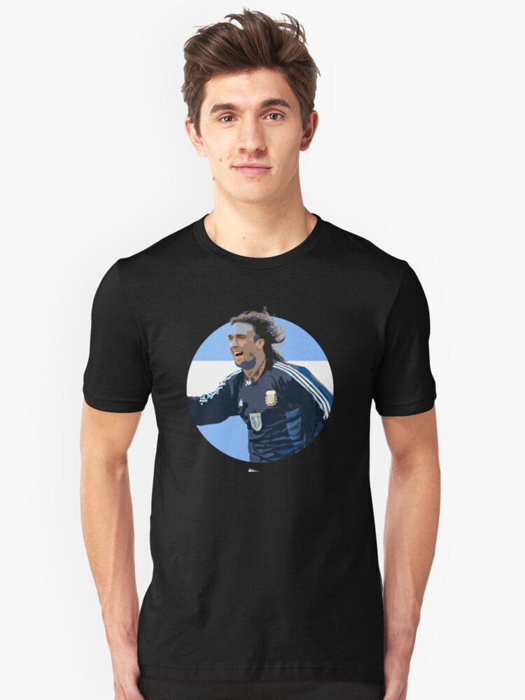 Alternate view of Batistuta - Argentinian Football Legend Slim Fit T-Shirt