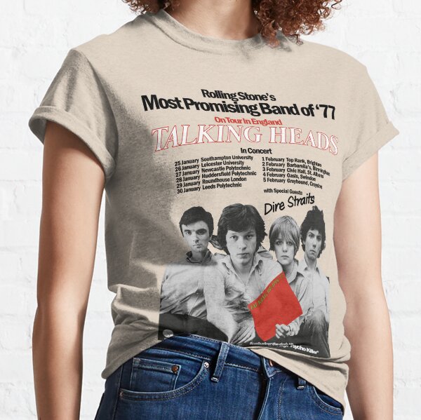 TALKING HEADS UK TOUR POSTER (1977) Classic T-Shirt