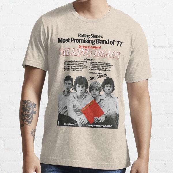 Talking Heads Uk Tour Poster 1977 T Shirt For Sale By Throwbackm2