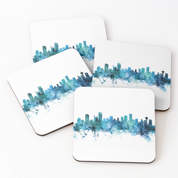 Aperçu de l'œuvre Vancouver Canada Skyline créée et vendue par ArtPrints.