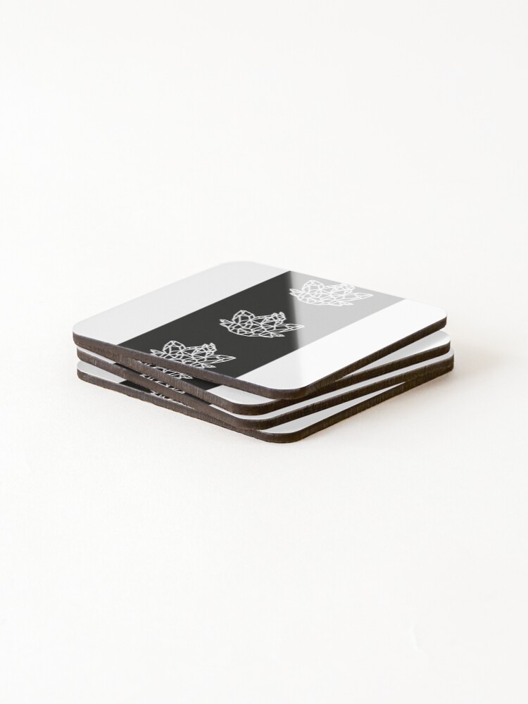 Thumbnail 4 of 5, Coasters (Set of 4), Polygon Zorua Trio designed and sold by RascalMedia.