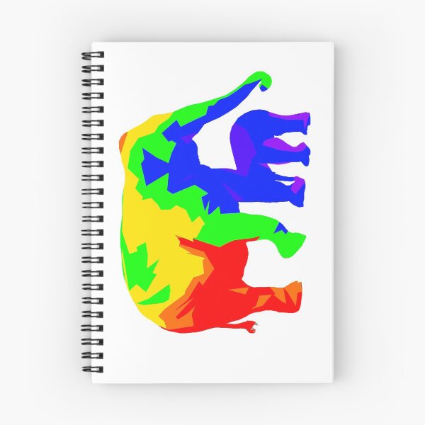 Item preview, Rainbow Asian Elephant designed and sold by munkeymomo.