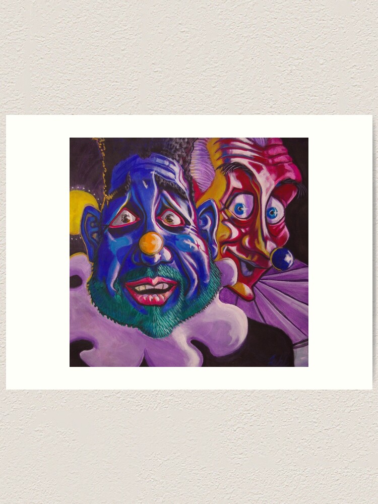 Alternate view of Happy scared, Pensive curious Art Print