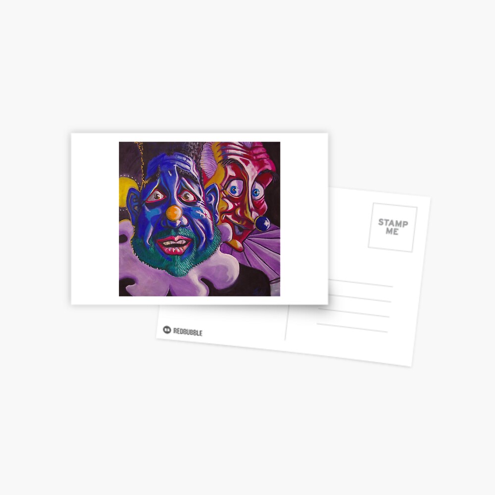 Happy scared, Pensive curious Postcard