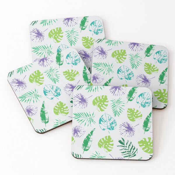 Item preview, Tropical leaves pattern, with distressed eroded effect designed and sold by Gerald Waters.