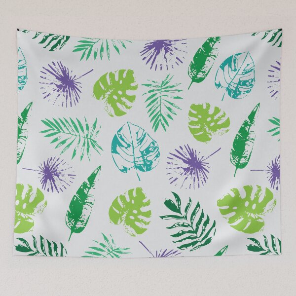 Item preview, Tropical leaves pattern, with distressed eroded effect designed and sold by Gerald Waters.