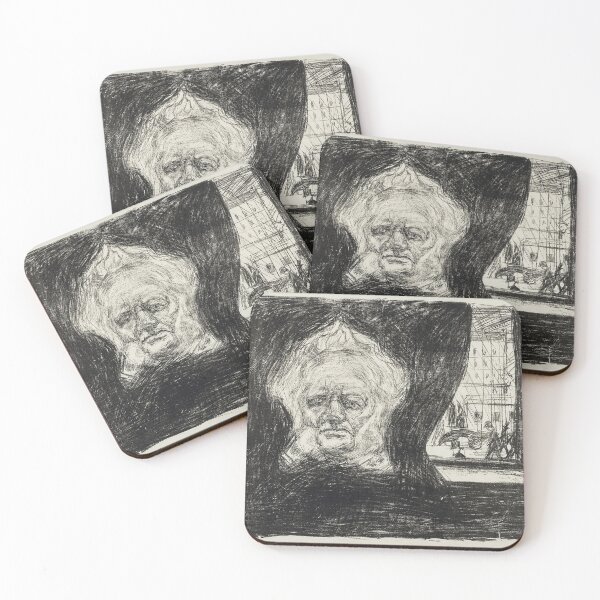 Item preview, Spooky face by Edvard Munch artwork designed and sold by Vintage Designs +.