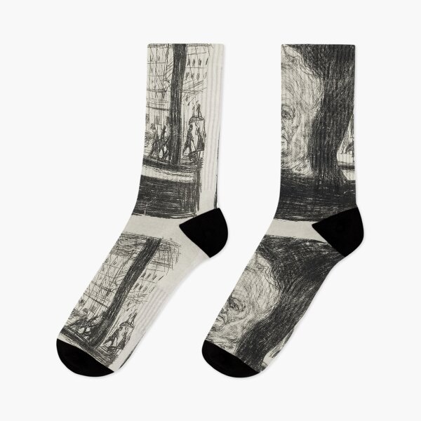 Aperçu de l'œuvre Spooky face by Edvard Munch artwork créée et vendue par Vintage Designs +.