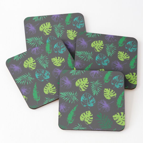Item preview, Tropical leaves pattern, with distressed eroded effect designed and sold by Gerald Waters.