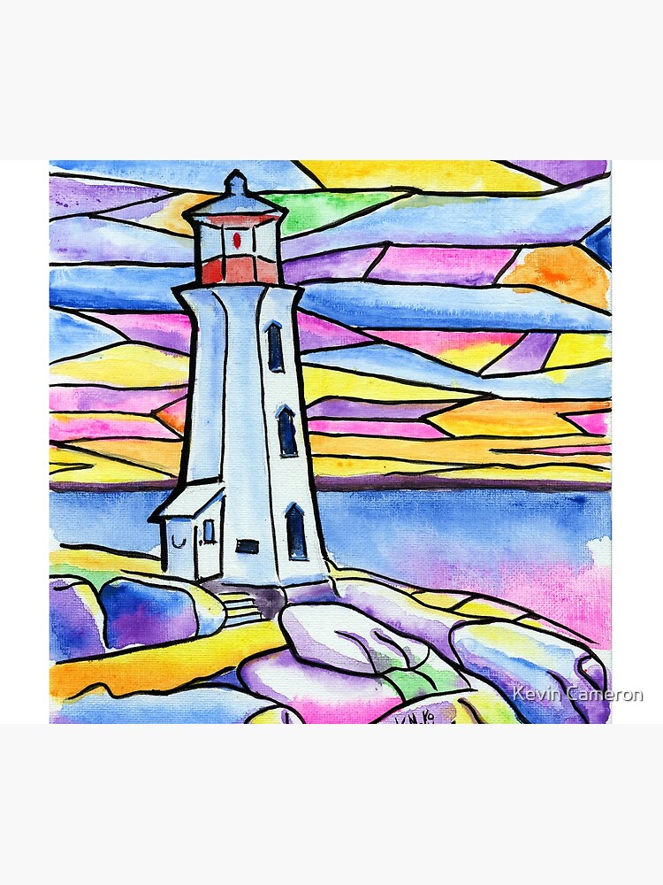 Sacred Light Peggys Cove Lighthouse by kevinart1