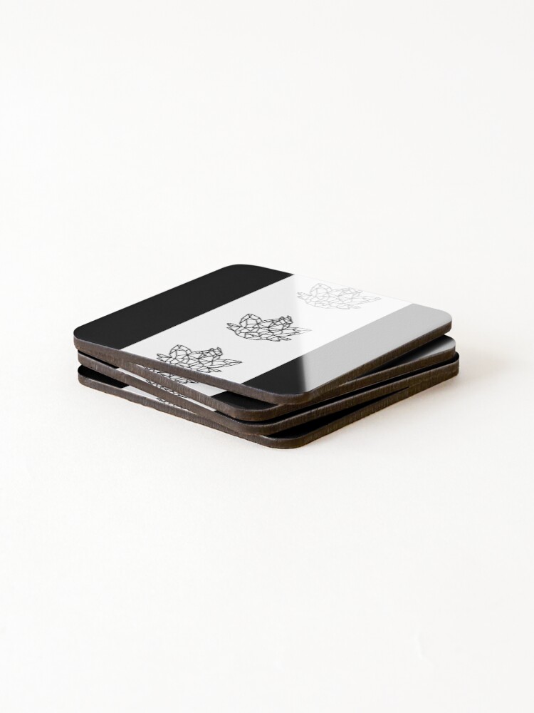 Thumbnail 4 of 5, Coasters (Set of 4), Polygon Zorua Trio designed and sold by RascalMedia.