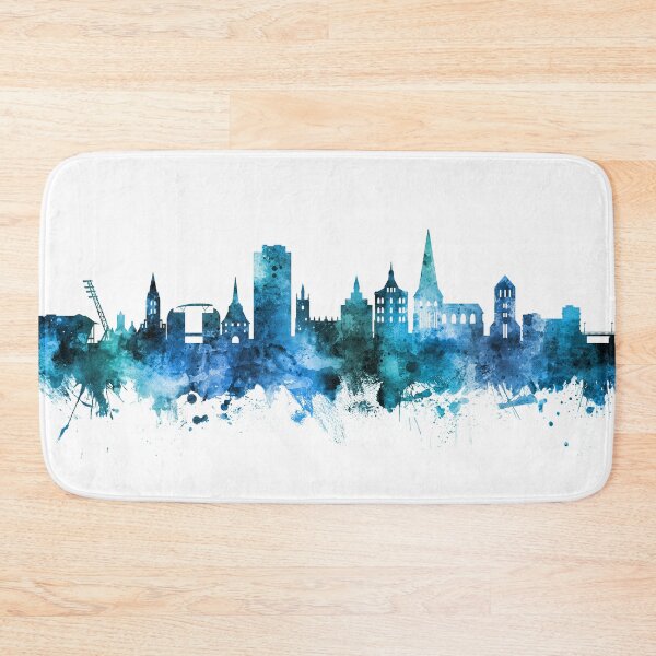 Item preview, Rostock Germany Skyline designed and sold by ArtPrints.