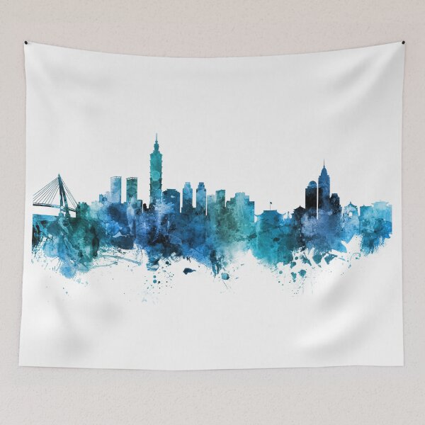 Item preview, Taipei Taiwan Skyline designed and sold by ArtPrints.