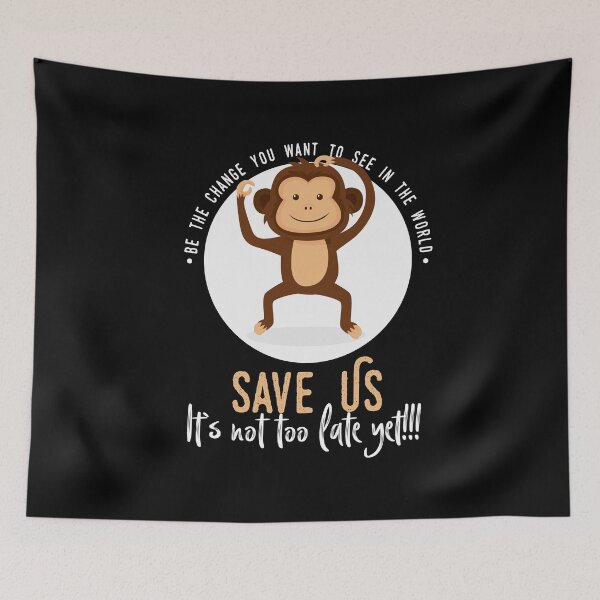 Item preview, Thunberg says save the monkeys designed and sold by Urosek.