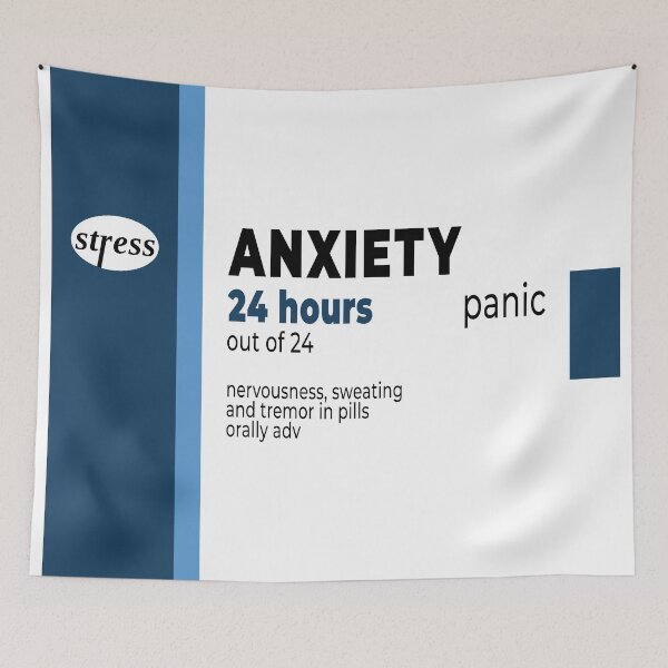 Item preview, Anxiety medicine packaging designed and sold by ShirtBricks.