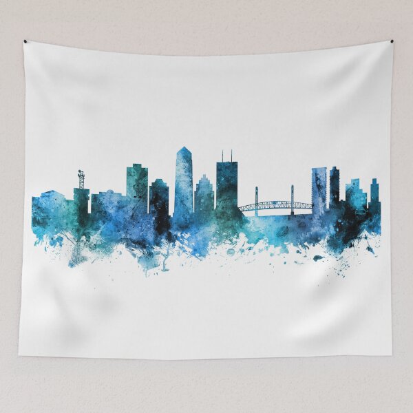 Item preview, Jacksonville Florida Skyline designed and sold by ArtPrints.