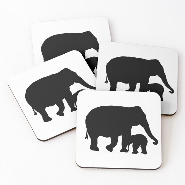 Item preview, Asian Elephant Silhouette designed and sold by munkeymomo.