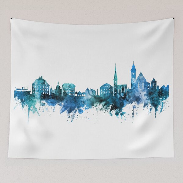 Item preview, Hallstatt Austria Skyline designed and sold by ArtPrints.