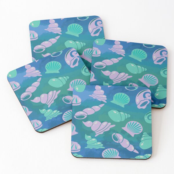 Item preview, seashells pattern, on an ocean background designed and sold by Gerald Waters.