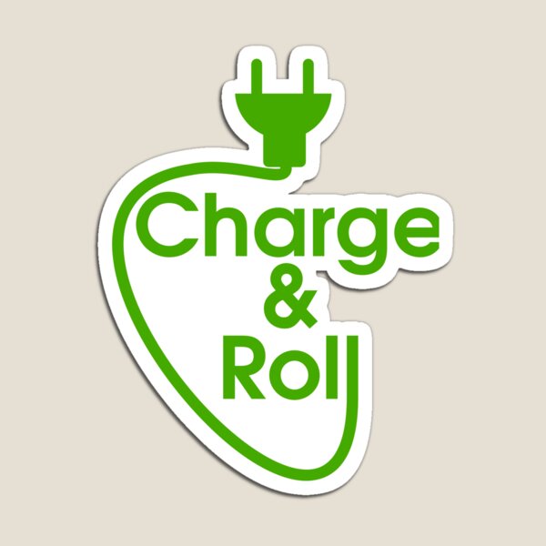 electric car charge & roll Magnet