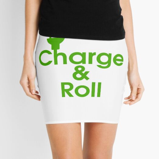 electric car charge & roll v2 Mini Skirt