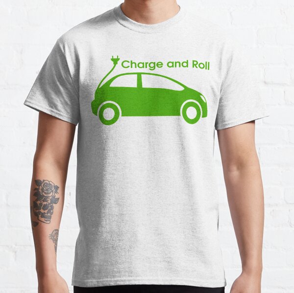 electric car charge and roll Classic T-Shirt