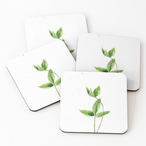 Item preview, Strawberry leaves. Field plant.  designed and sold by artbyasolo.