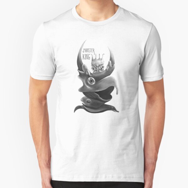 Monster King from Phantasmagoria. Surreal Portrait Painting. Slim Fit T-Shirt