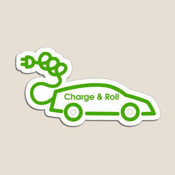 electric car charge and roll v3 Magnet