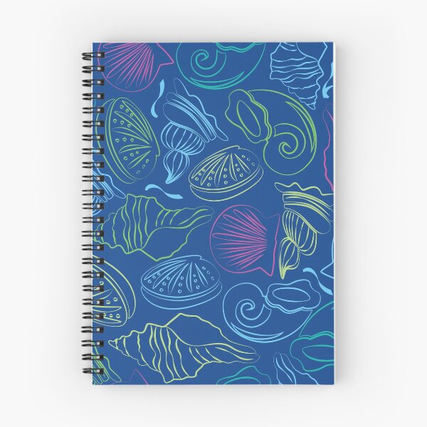 Item preview, Seashells pattern, on an a dark blue background designed and sold by Gerald Waters.