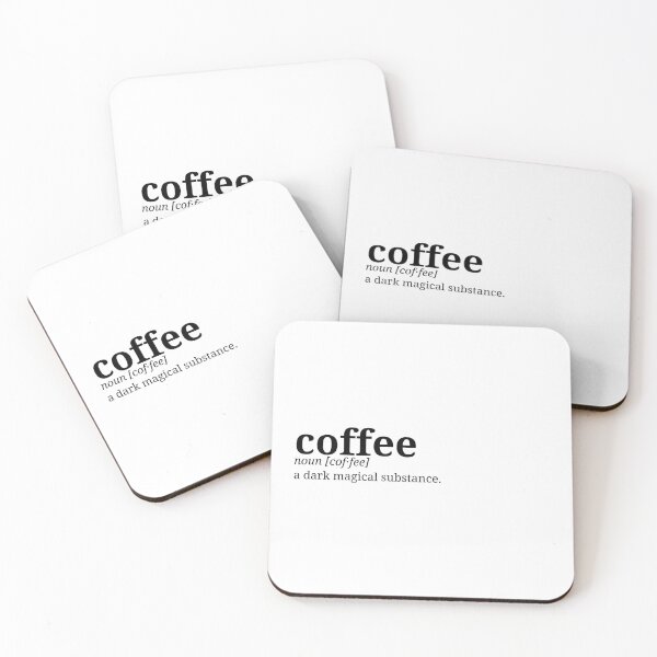 Item preview, Coffee. Dictionary Minismalist Definition | Left Text Art designed and sold by pamelawille.