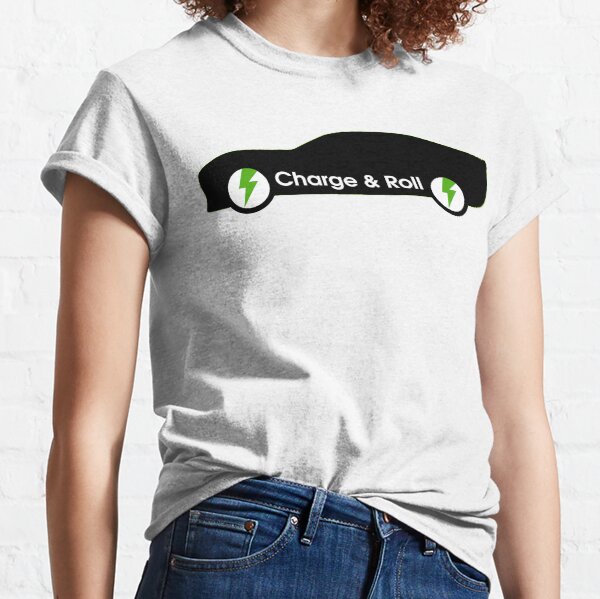 electric car charge and roll black Classic T-Shirt