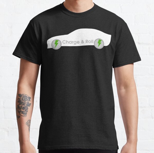 electric car charge and roll white Classic T-Shirt