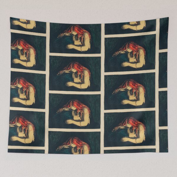 Item preview, Vampire  by  Edvard Munch artwork designed and sold by Vintage Designs +.