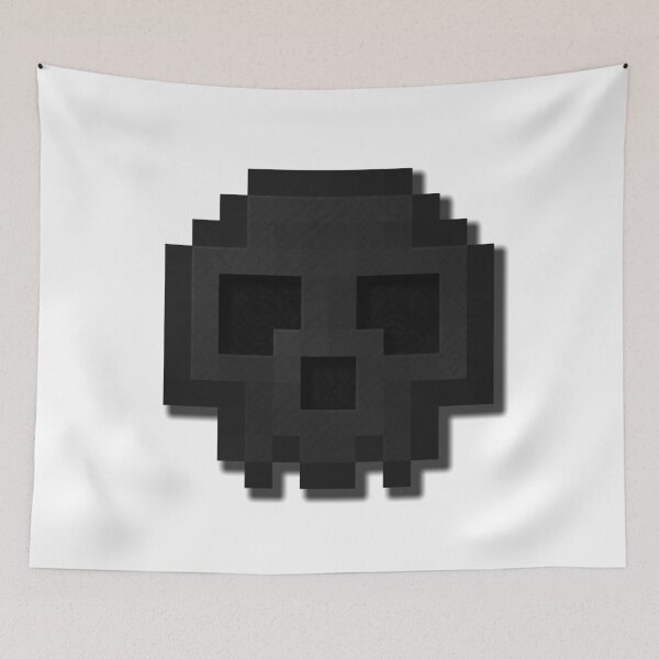 Item preview, Pixel Art Black Skull Logo Design designed and sold by Gavirlas.