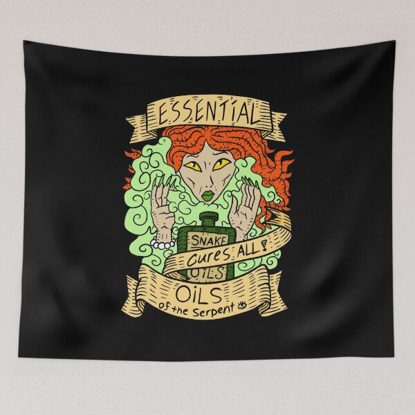Item preview, essential oil parody. snake oil. witch. designed and sold by JJadx.