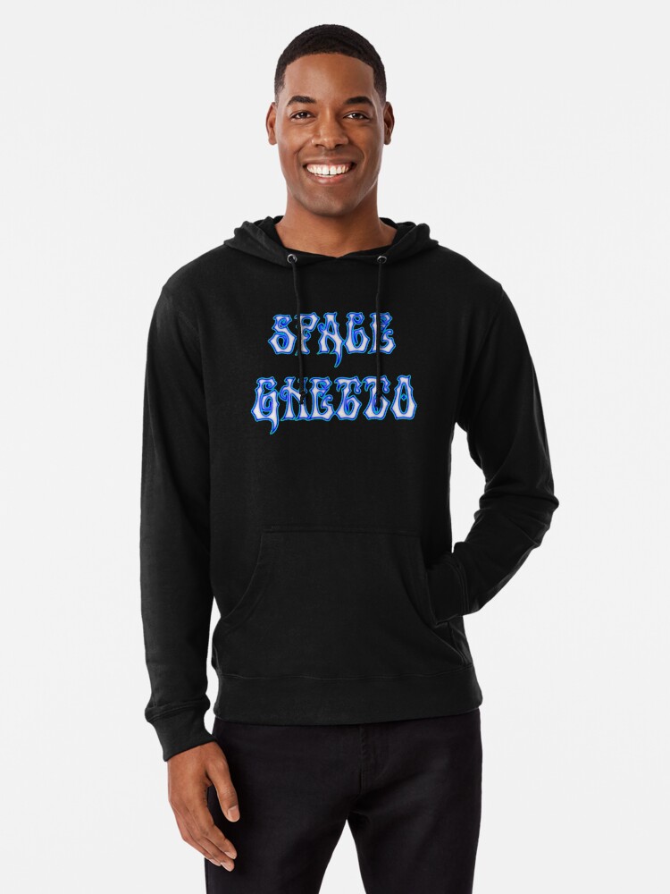 Thumbnail 1 of 5, Lightweight Hoodie, SG Ghost Txt Blue designed and sold by nigamajiga.