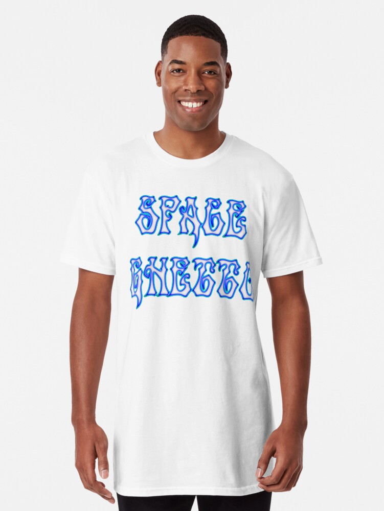 Thumbnail 1 of 5, Long T-Shirt, SG Ghost Txt Blue designed and sold by nigamajiga.