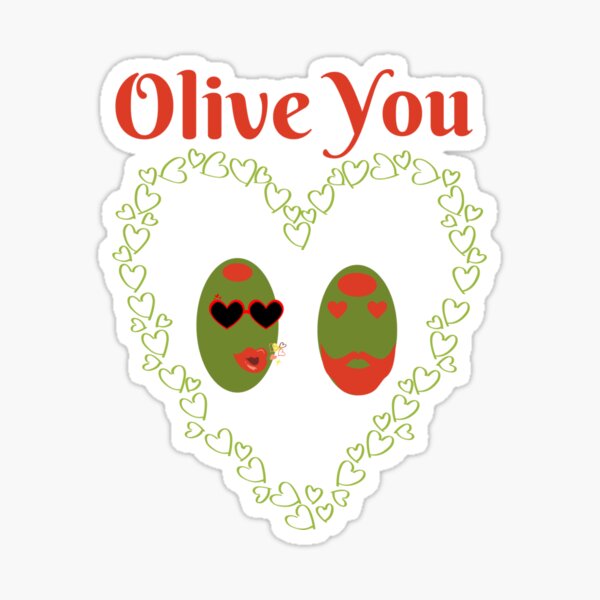 Olive You Sticker