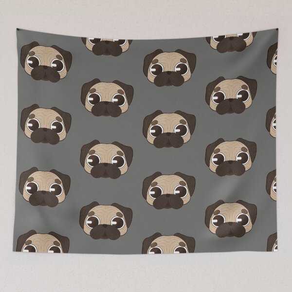 Item preview, Cute Pug Head designed and sold by LaiDoodles.