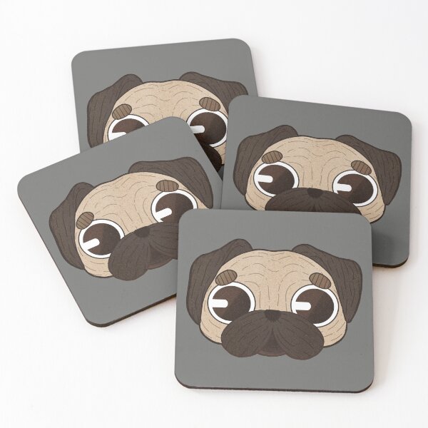 Item preview, Cute Pug Head designed and sold by LaiDoodles.