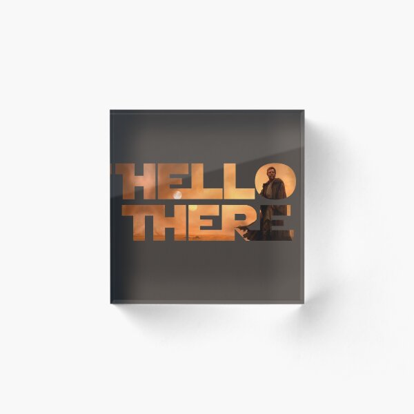 Hello There - Space Jesus Acrylic Block