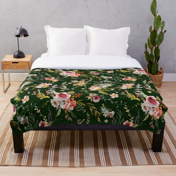 Item preview, Meadow Floral - Dark green designed and sold by SugarPineDesign.