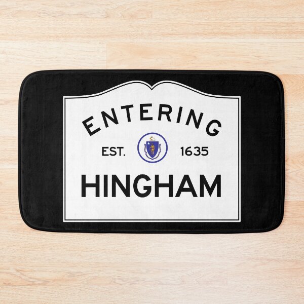 Item preview, Entering Hingham Massachusetts - Commonwealth of Massachusetts Road Sign Sticker designed and sold by NewNomads.