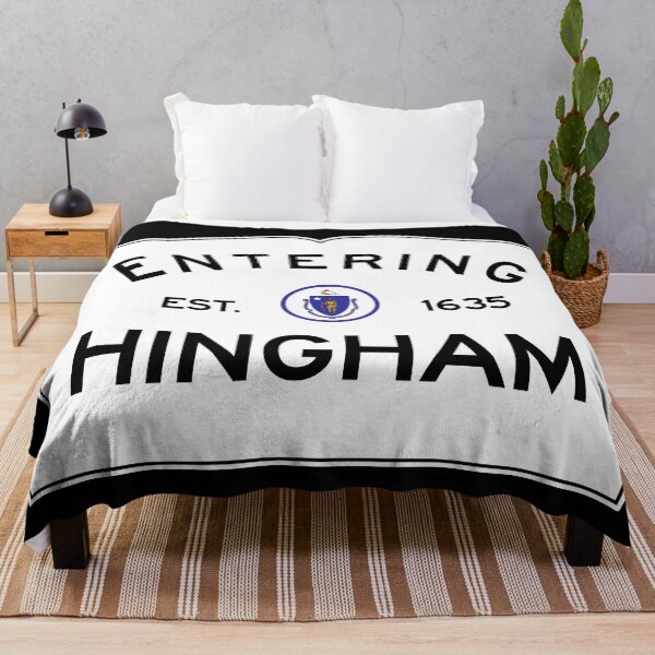 Item preview, Entering Hingham Massachusetts - Commonwealth of Massachusetts Road Sign Sticker designed and sold by NewNomads.