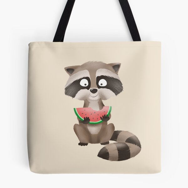 Item preview, Racoon eating watermelon designed and sold by ADHD.