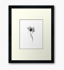 Flower Lithograph Print Framed Print