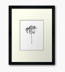 Flower Lithograph Print Framed Print
