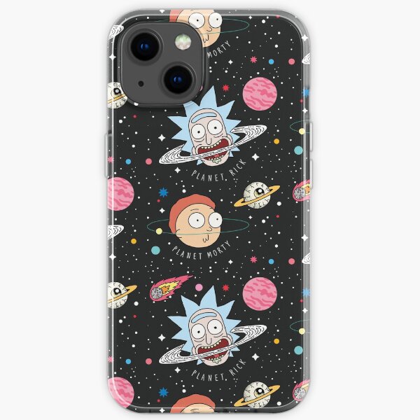 Rick und Morty Planeten iPhone Flexible Hülle